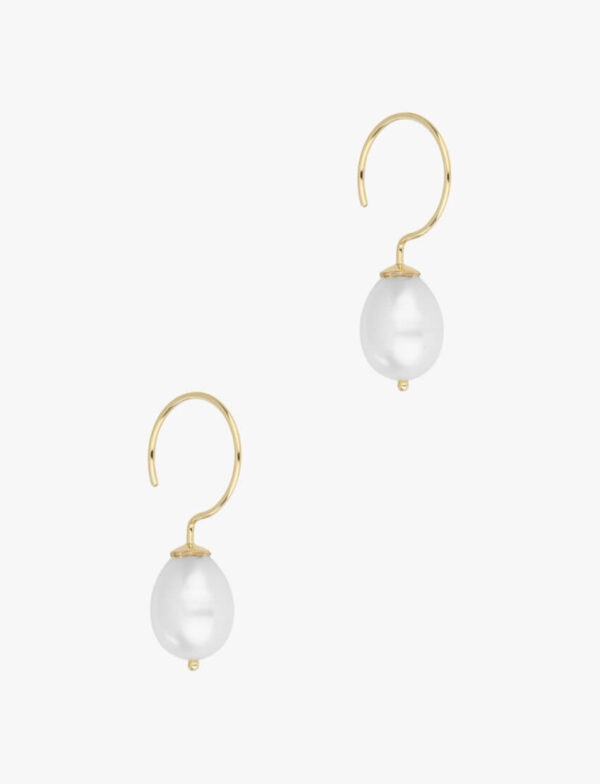 Pearl Hoop Earrings